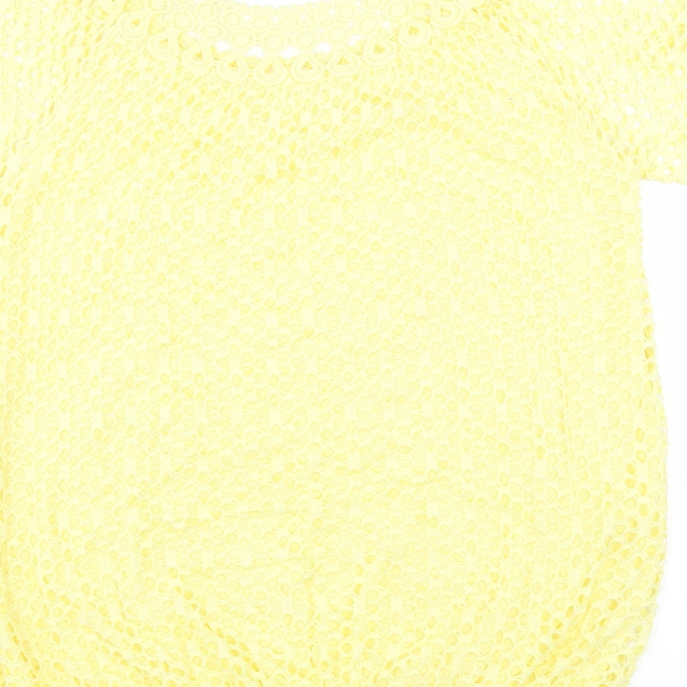 Womens UK Size Preworn Yellow Basic Blouse