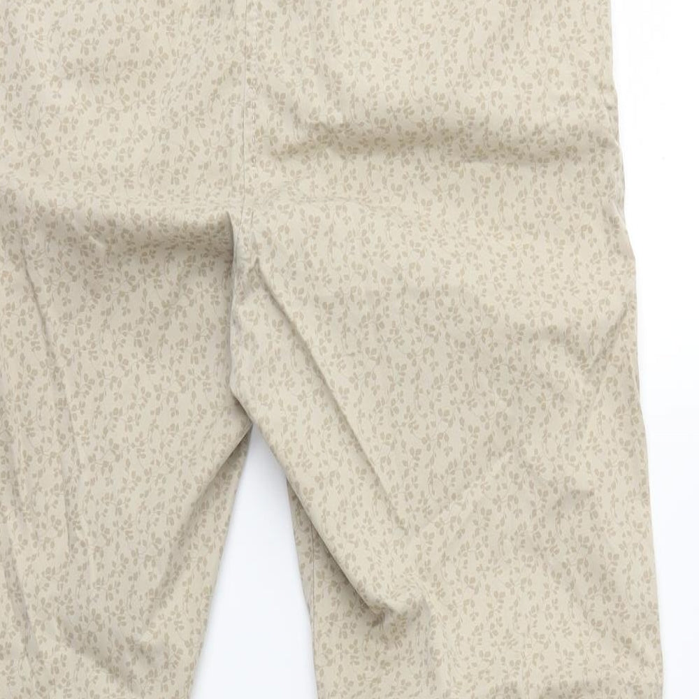 Womens UK Size 10 Marks and Spencer Regular Fit Beige Trousers