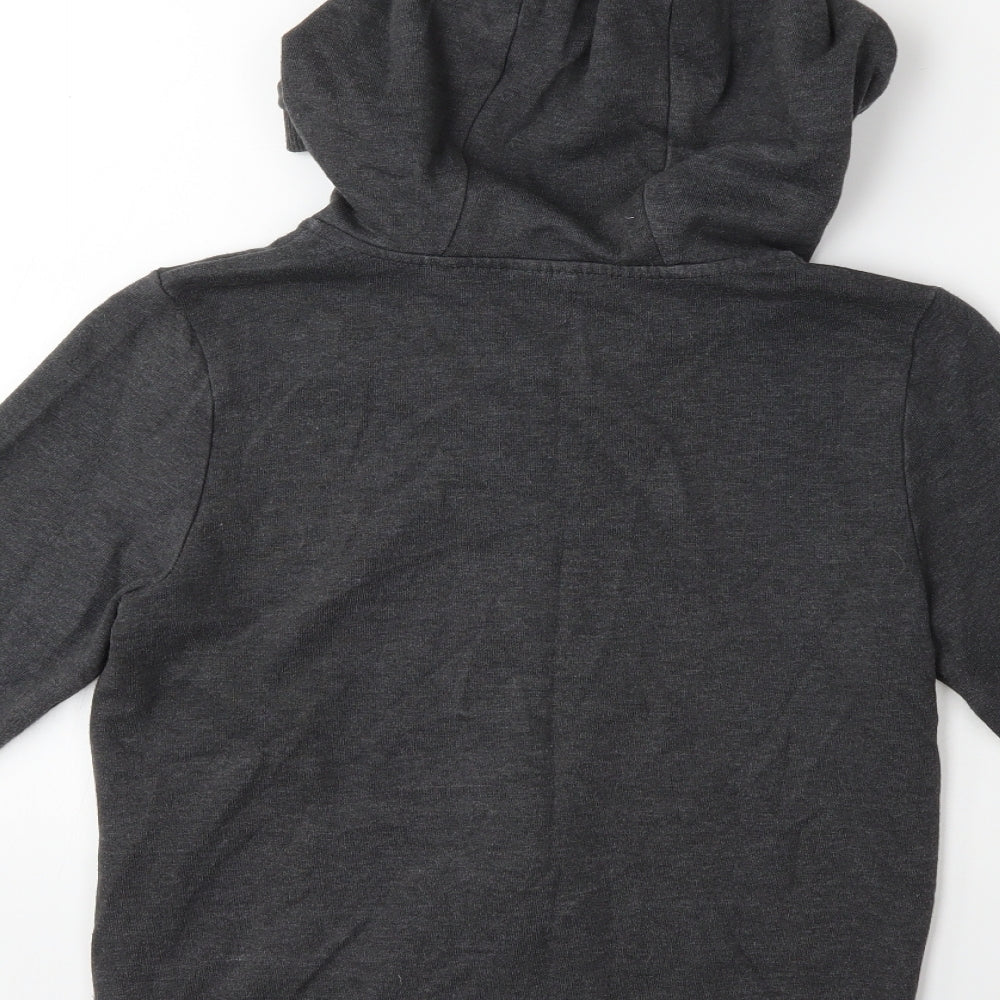 F&F Boys Grey Full Zip Hoodie Size 9-10 Years