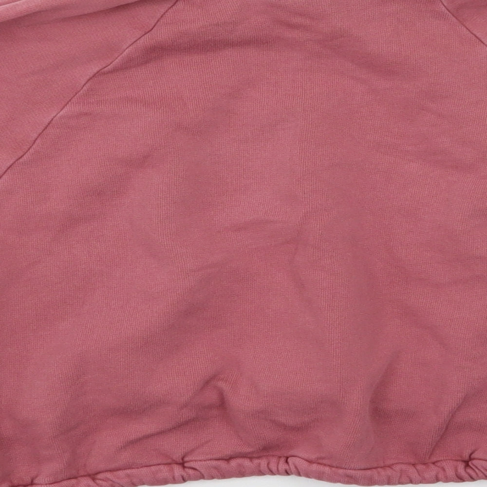Next Girls Pink Houndstooth Pullover Jumper Size 9 Years
