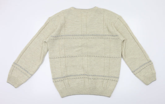 BHS Mens Beige Pullover Jumper Size M