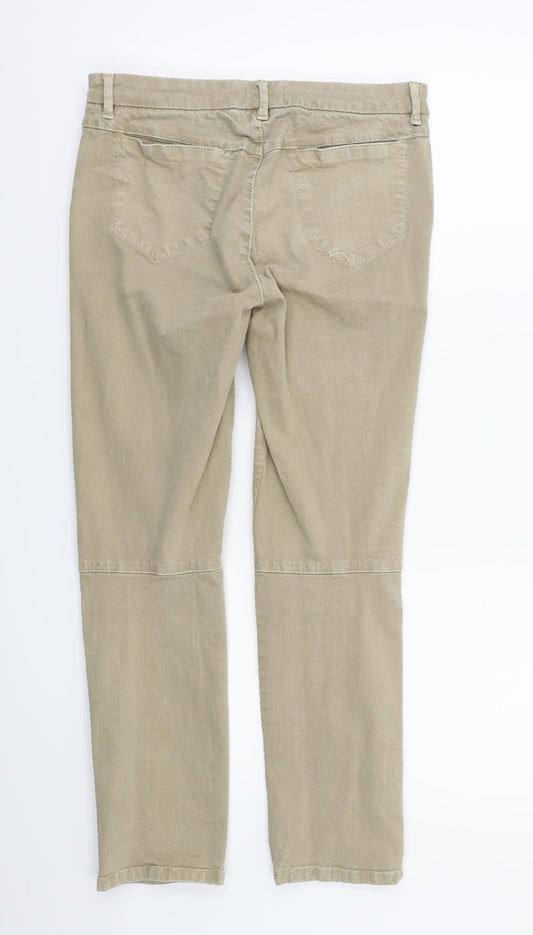 Top Shop Womens Beige Trousers Size 10 L26 in