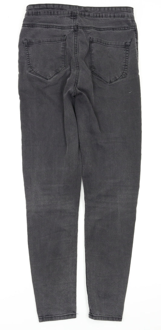 Denim&co Womens Black Skinny Jeans Size 10 L28 in