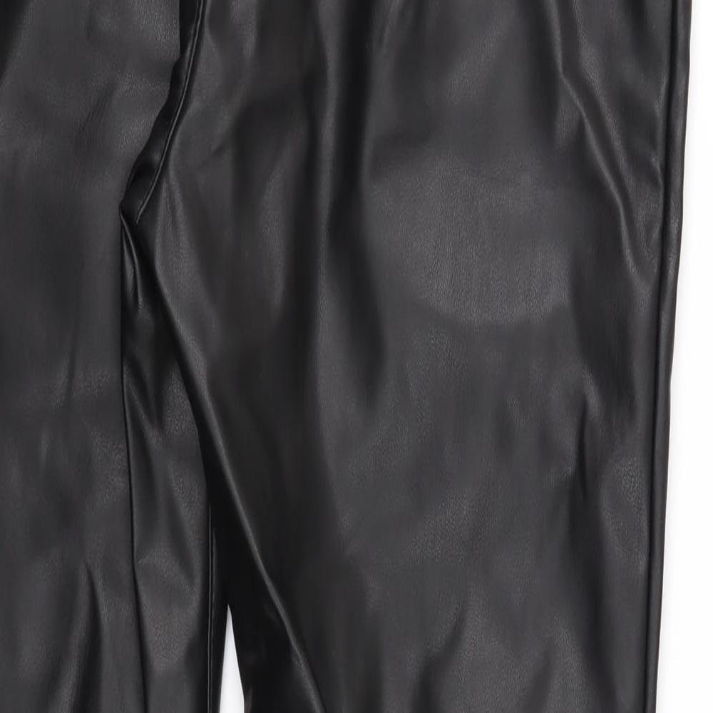 Rich & Royal Womens Black Trousers Size 10 L27 in