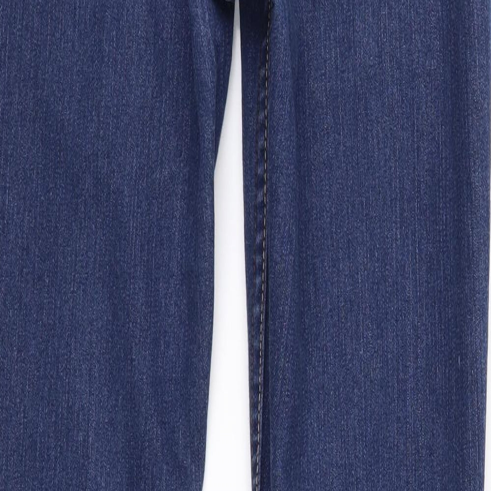 Denim & Co. Womens Blue Denim Skinny Jeans Size 10 L32 in