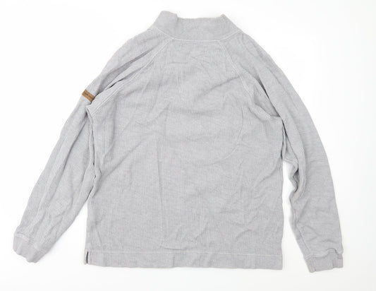 Easy Mens Grey Knit Pullover Jumper Size L