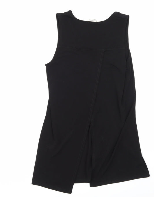 Miss Selfridge Womens Black Basic Blouse Size 8