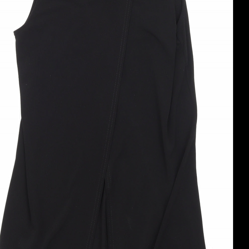 Womens UK Size 8 Miss Selfridge Black Basic Blouse