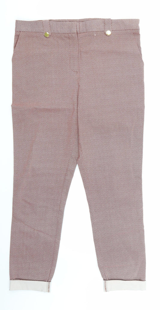 Womens UK Size 12 TU Regular Fit Sweatpants Red Trousers