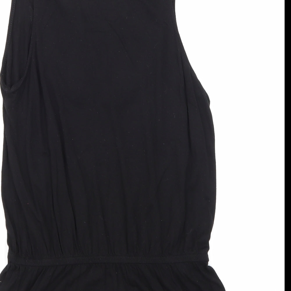 Womens UK Size S Gap Black Basic T-Shirt