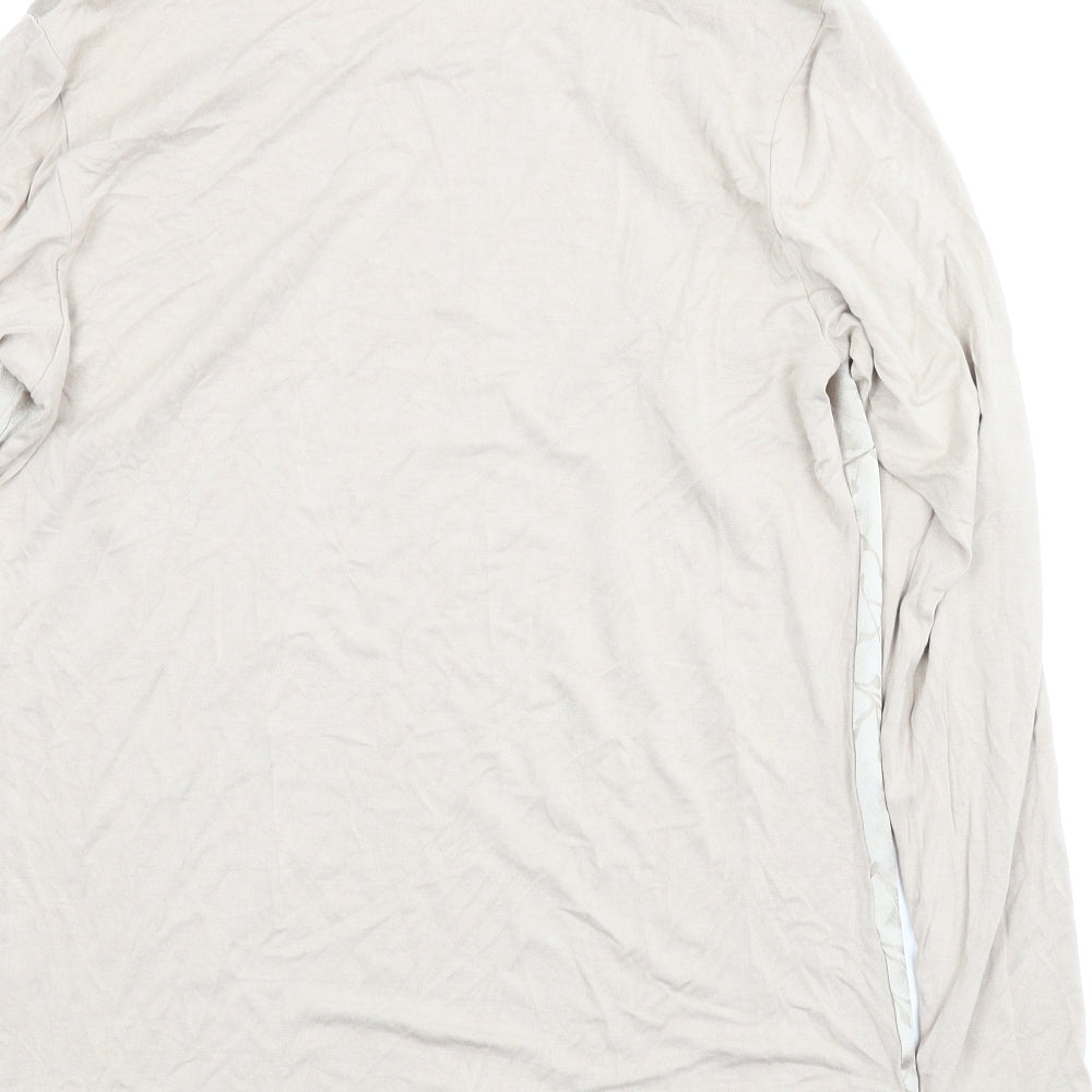 Womens UK Size 10 Classic Beige Basic Blouse
