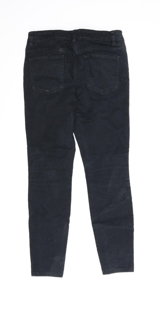 NEXT Womens Black  Denim Skinny Jeans Size 10 L27.5 in