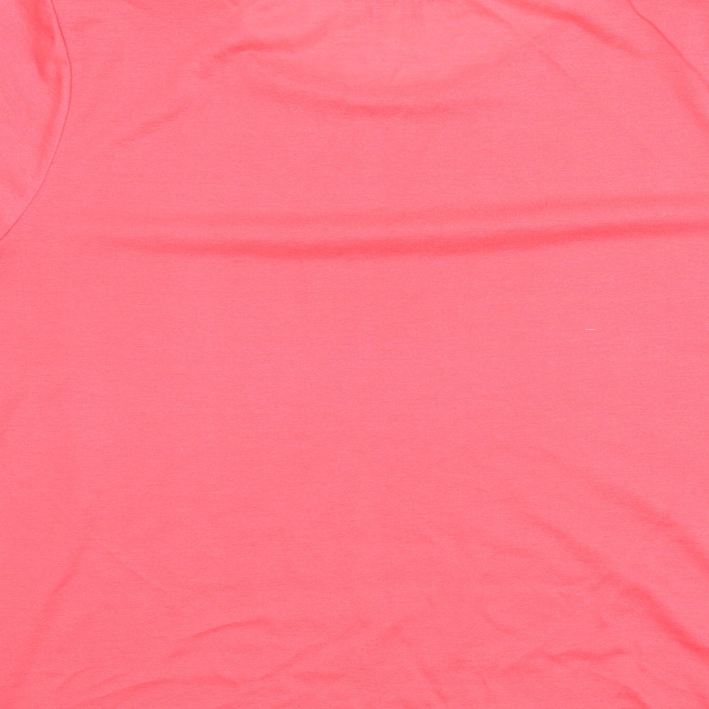 Womens UK Size 16 Papaya Pink Basic Blouse