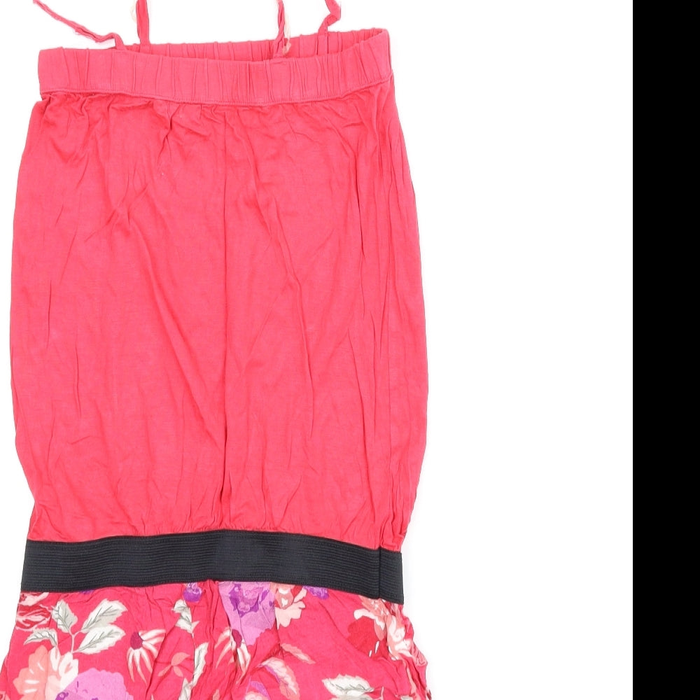 H&M Girls Pink Floral Romper One-Piece Size 9-10 Years