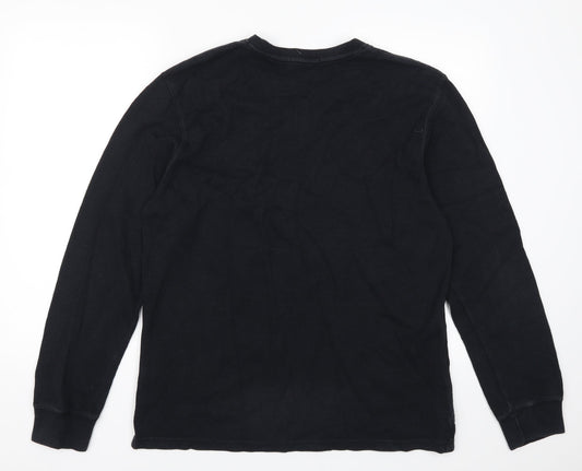 George Mens Black Pullover Jumper Size L
