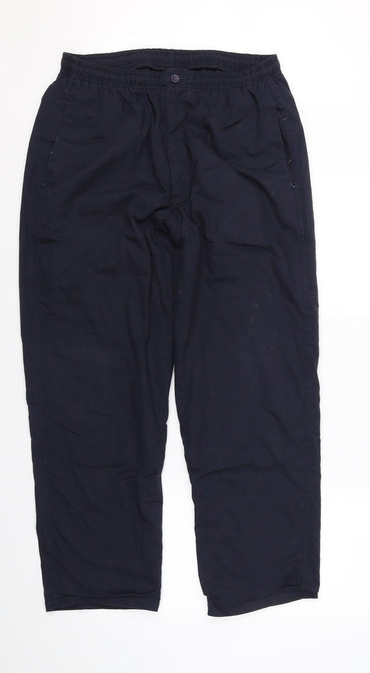 Womens UK Size M Pegasus Regular Fit Blue Trousers