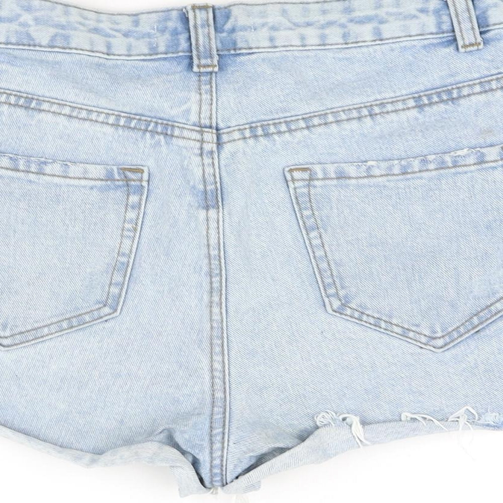 deniem & co Womens Blue Hot Pants Shorts Size 8