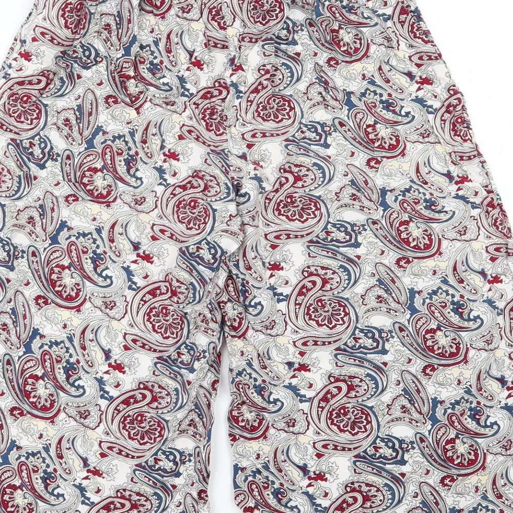 Make Way Womens Multicoloured Paisley Culotte Shorts Size 8