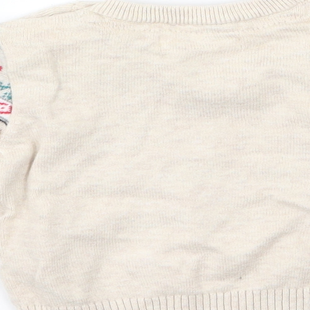 Very Girls Brown Knit Pullover Jumper Size 0-3 Months - Winter