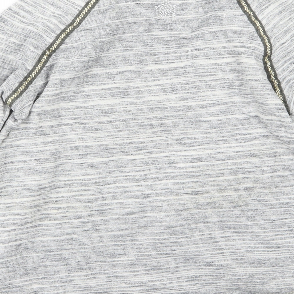 Next Girls Grey Rayon Pullover Jumper Size 10 Years