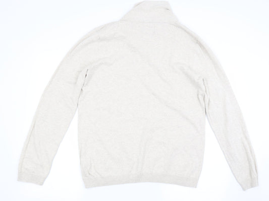 Topman Mens Beige Pullover Jumper Size L