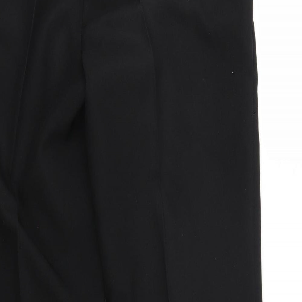 Womens UK Size 10 Peacocks Regular Fit Black Trousers