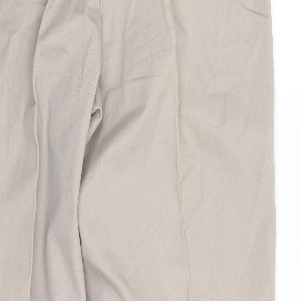 Cotton Traders Womens Beige Straight Jeans Size 34 L32 in