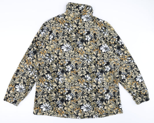 Classics Womens Beige Floral Jacket Size 16