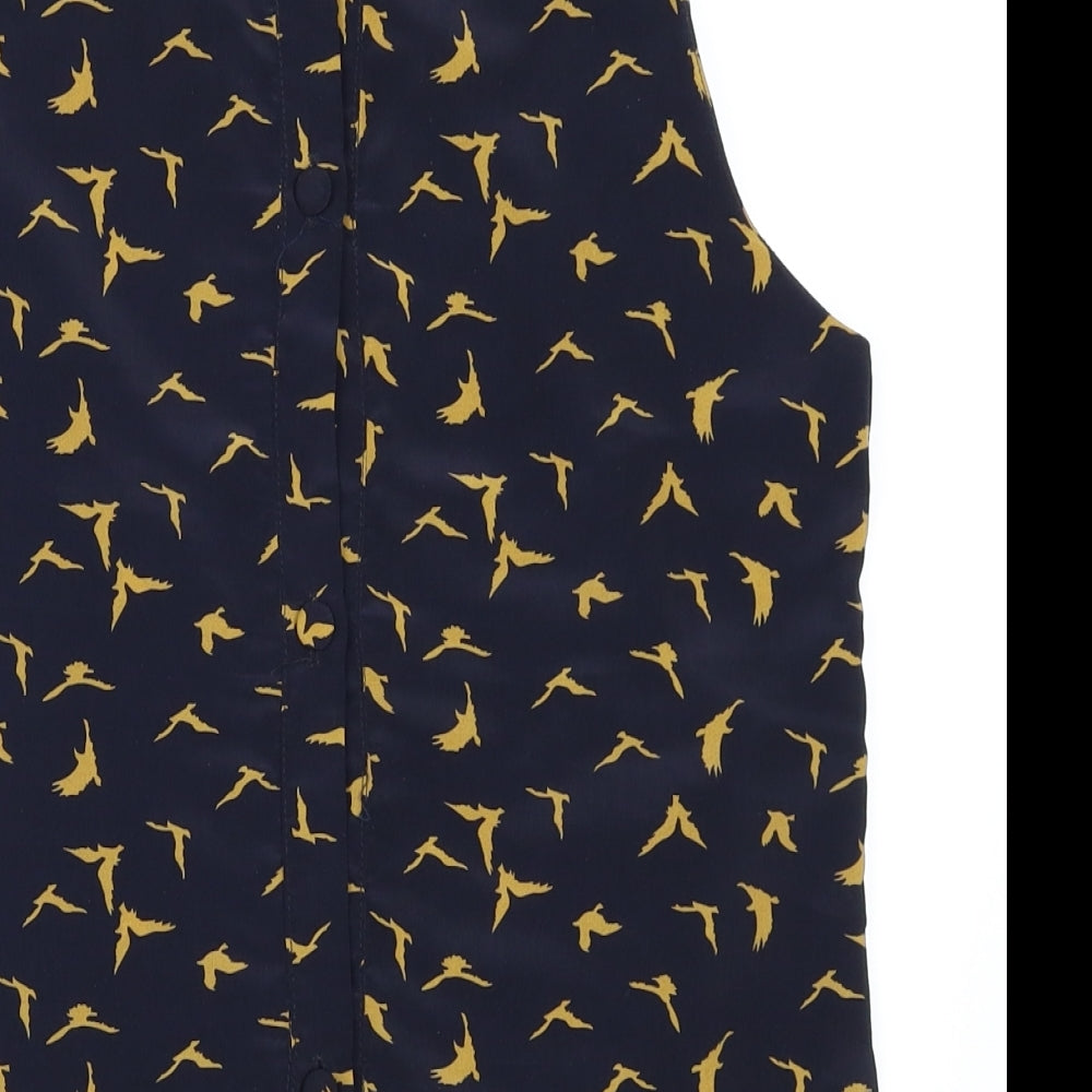 Glamorous Womens Blue Polka Dot Camisole T-Shirt Size 10