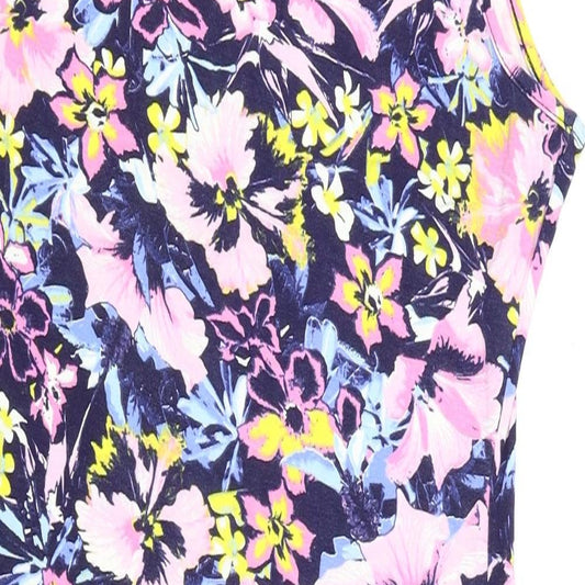 Misguided Womens Multicoloured Floral Pencil Dress Size 10
