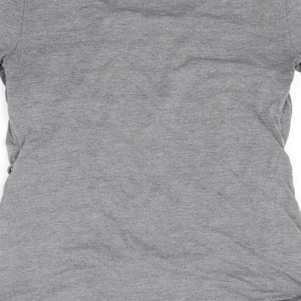 George Womens Grey Wrap Blouse Size 8 - Butterfly print