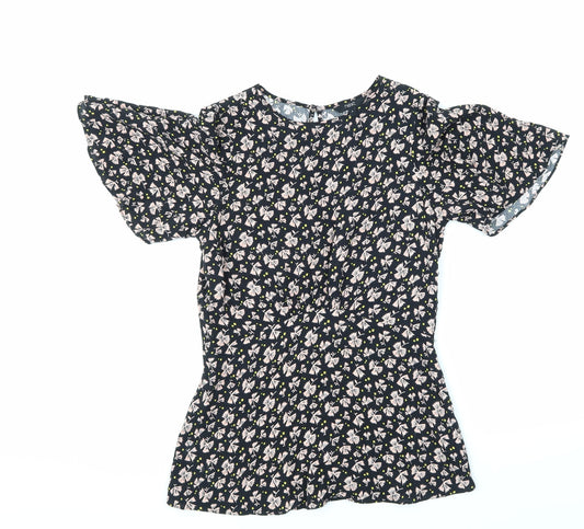 Next Womens Multicoloured Floral Skater Dress Size 8