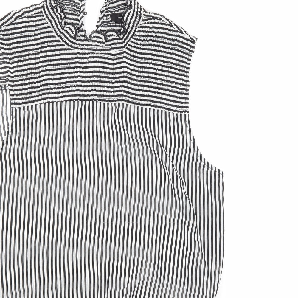 Womens UK Size 10 Atmosphere Multicoloured Basic Blouse