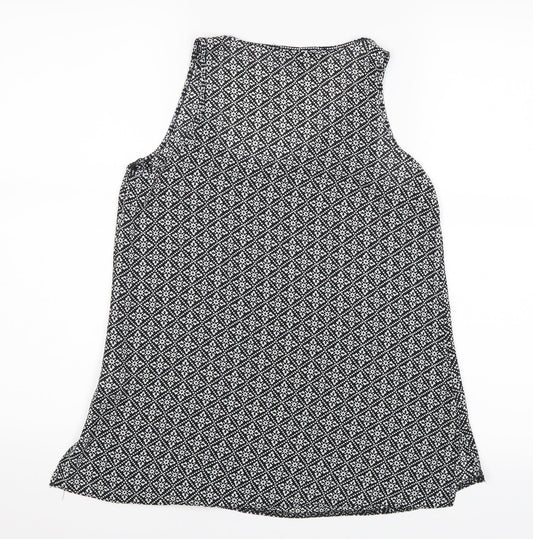 Primark Womens Black Polka Dot Basic Blouse Size 4