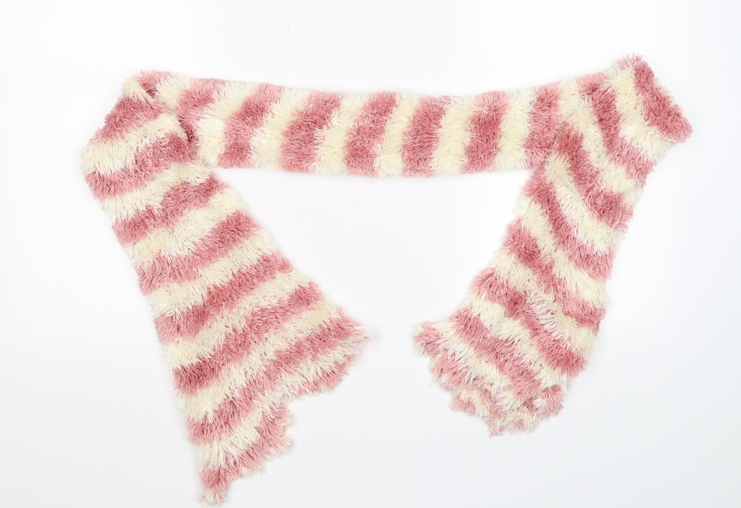 prworn Girls Pink Striped Knit Scarf Scarves & Wraps One Size