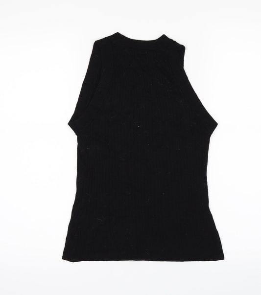 H&M Womens Black Basic Blouse Size S