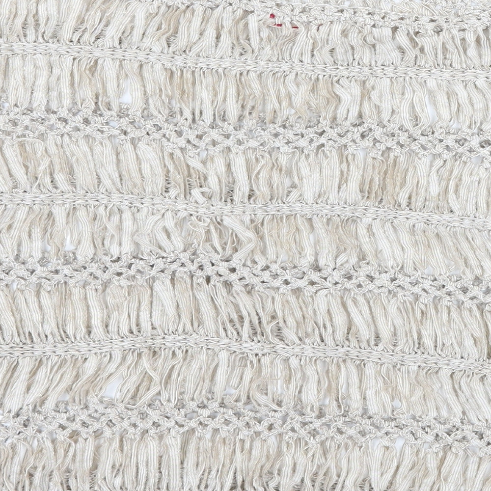 Miss Selfridge Womens Beige Basic T-Shirt Size 6