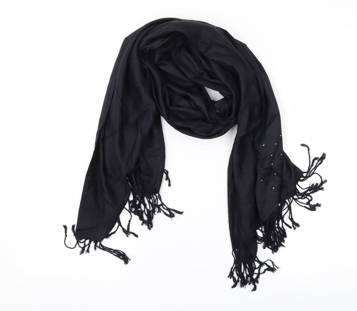Preworn Womens Black Scarf