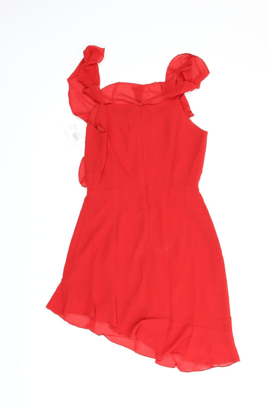 Misguided Womens Red Fit & Flare Size 8