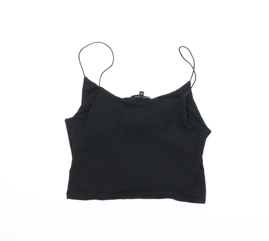 Womens UK Size 10 New Look Black Camisole Tank
