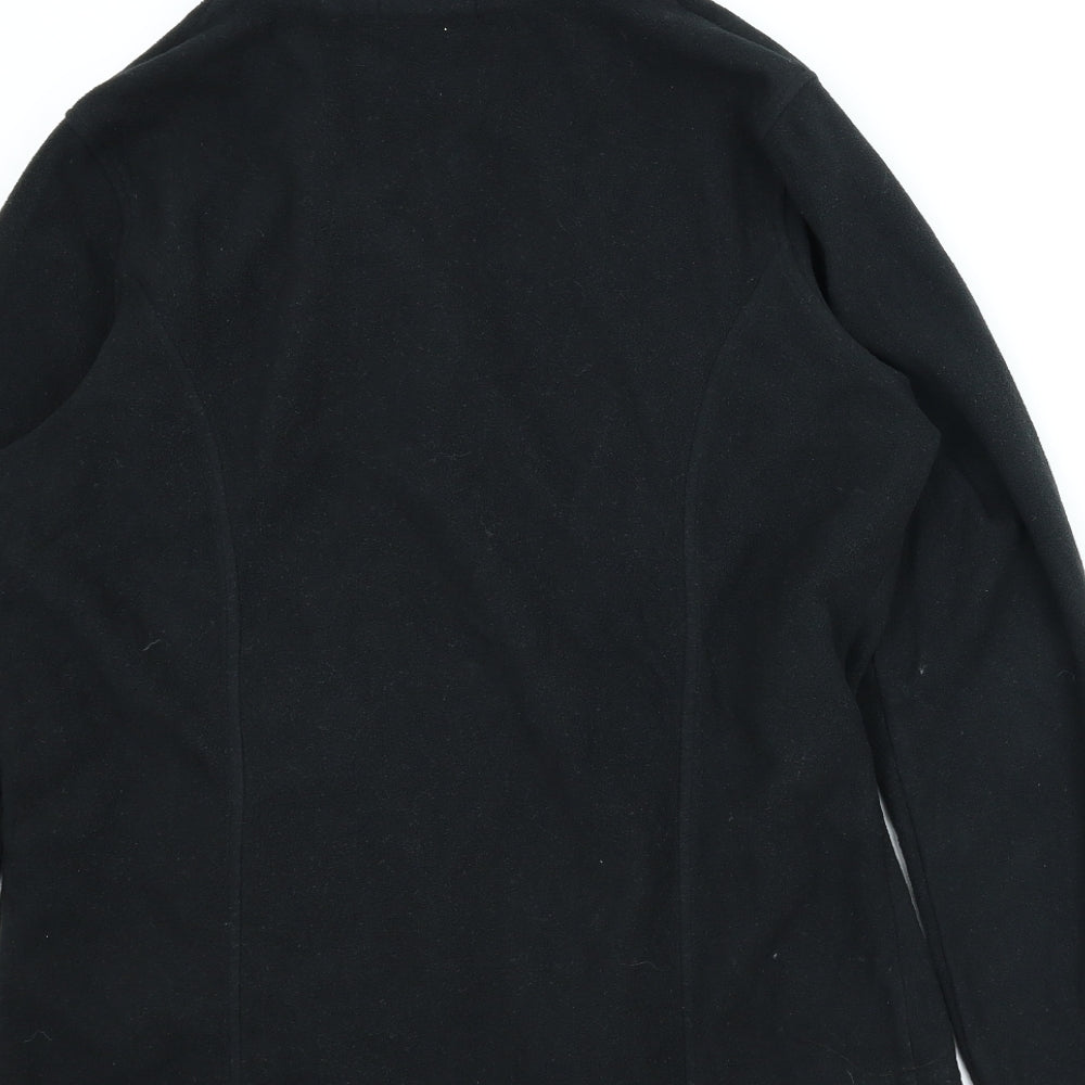 Capsule Womens Black Fleece Full Zip Jumper Size 12