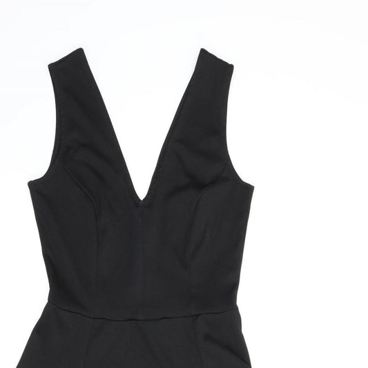 Preworn Womens Black A-Line Size 8
