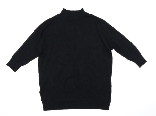 Womens UK Size 8 F&F Black Basic T-Shirt