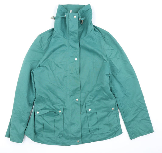 Womens UK Size 12 Lakeland Green Rain Coat