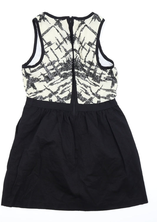Warehouse Womens Black Fit & Flare Size 14