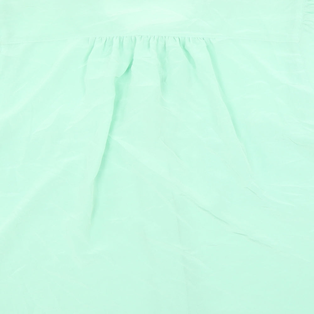 Womens UK Size 12 Bianca Green Basic Blouse