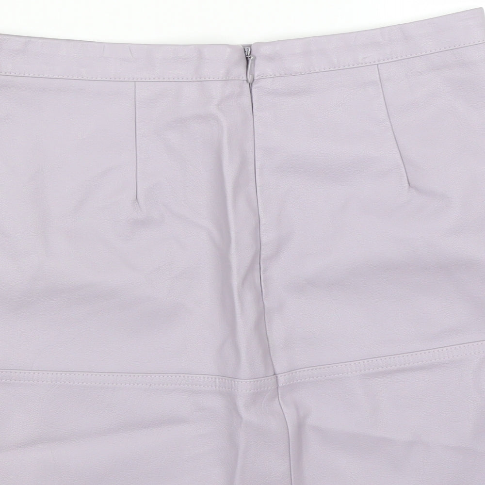 New Look Womens Purple A-Line Skirt Size 10