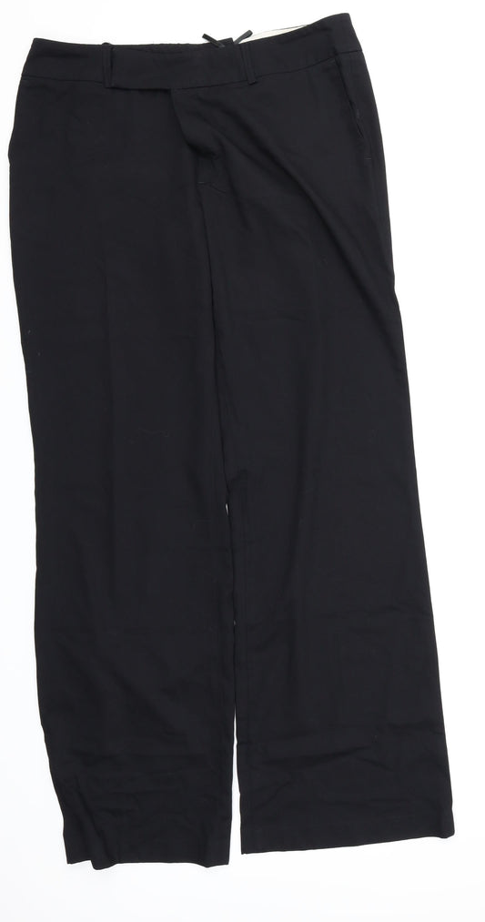 Womens UK Size 16 Mexx Regular Fit Dress Pants Black Trousers