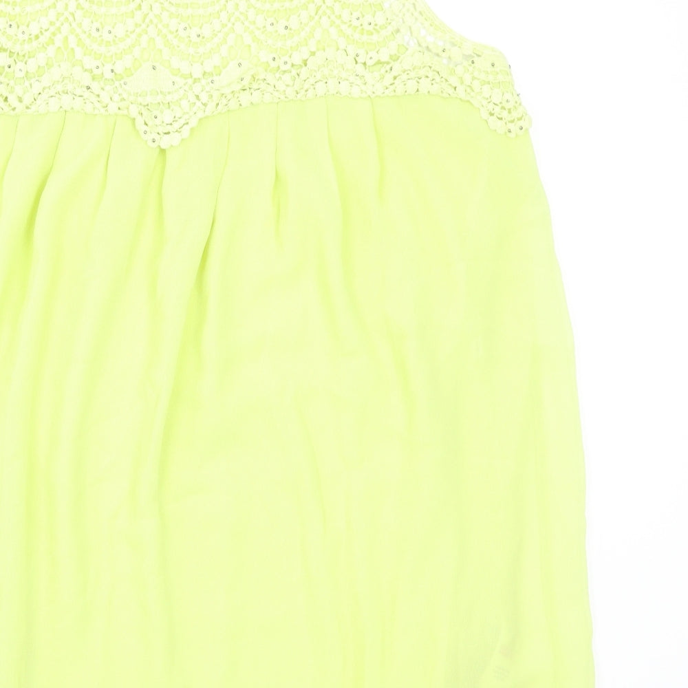 Womens UK Size 16 Dorothy Perkins Green Camisole Tank