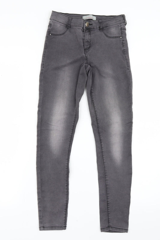 Womens UK Size 8 Dorothy Perkins Regular Fit Straight Grey Jeans